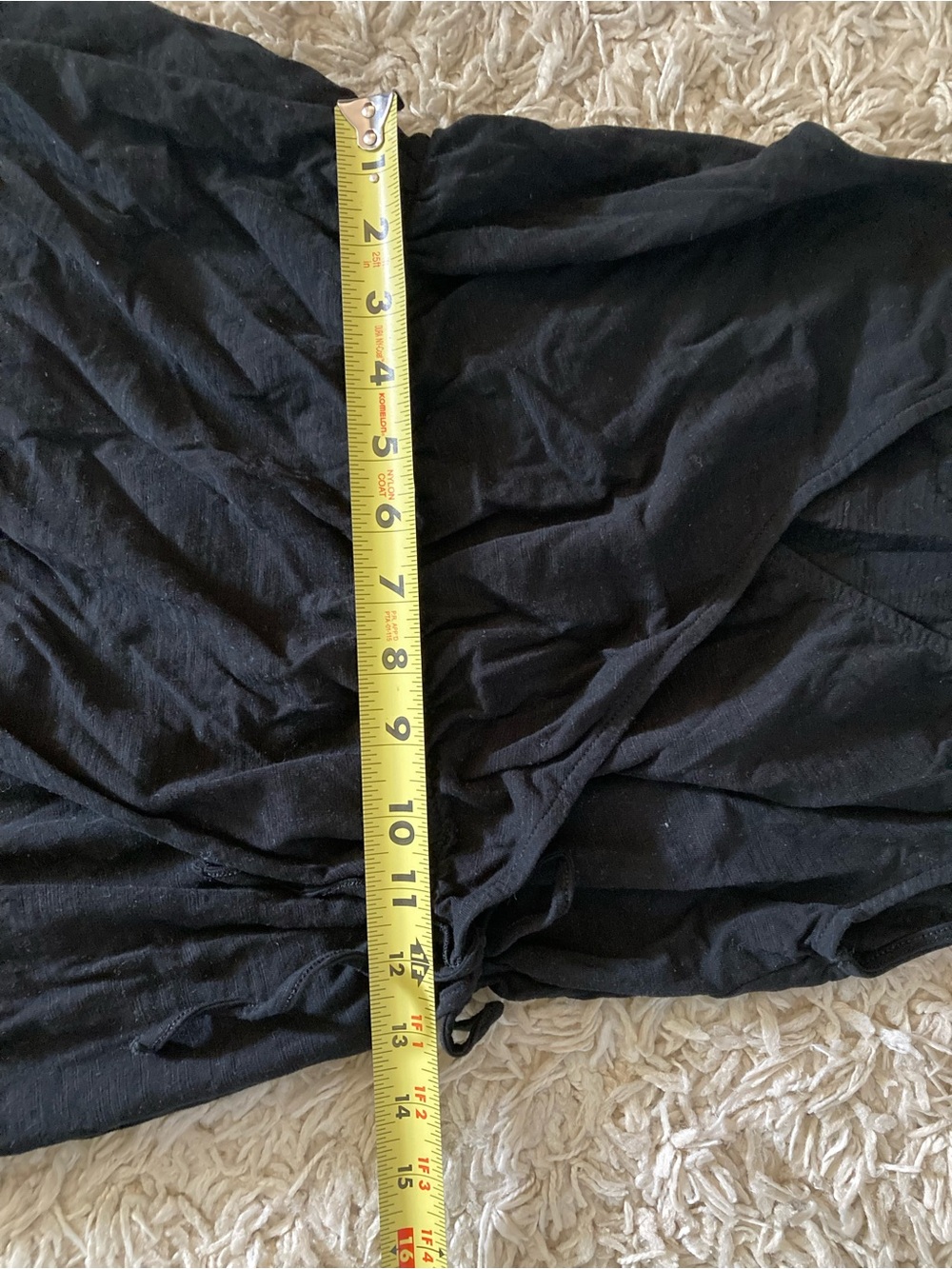Pact Organic Black Easy Slub Wrap Dress Size Small - Picture 6 of 7